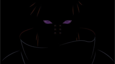 Design file showing detailed purple anime eyes pattern on black background