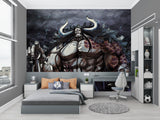 Dark Fantasy Anime Mural creating atmosphere in teen bedroom