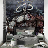 Japanese Anime Wallpaper showcased in urban style living room