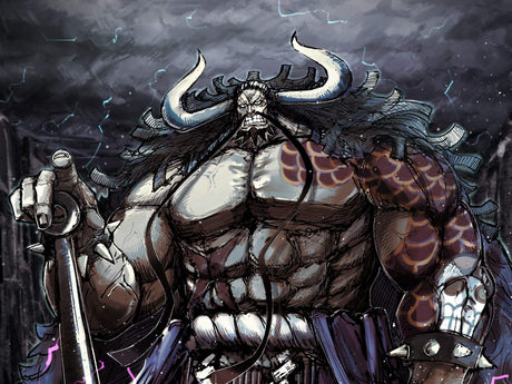 Dark Fantasy Warrior design file showing detailed anime art pattern and lightning effects