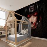 Ninja Theme Wallpaper transforming entertainment room with dramatic lighting