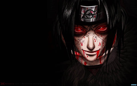 High-resolution Anime Ninja design file showing detailed red eyes and shadow effects