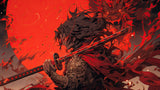 Dark Samurai design file showing detailed red and black artistic pattern