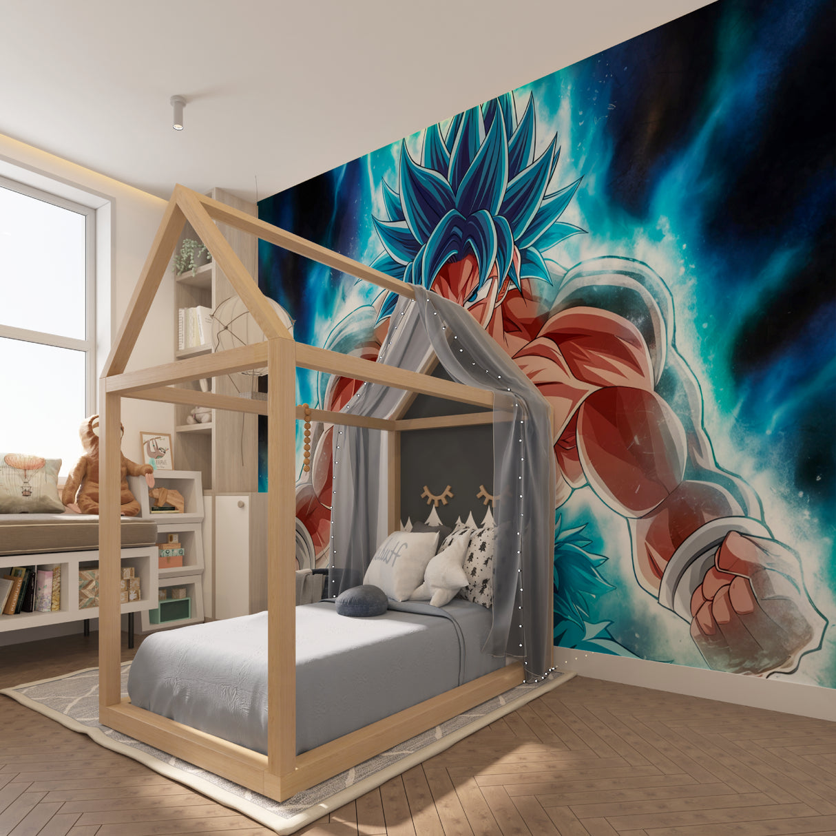 Dragon Ball Super wallpaper bringing epic style to entertainment room