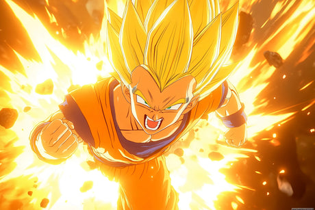 Dragon Ball Super Saiyan design file showing detailed power aura and energy waves pattern