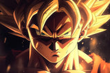 Dragon Ball Z warrior design file showing detailed anime artwork and vibrant color palette