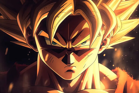 Dragon Ball Z warrior design file showing detailed anime artwork and vibrant color palette