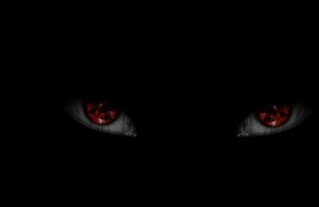 Design file of red eyes anime wallpaper showing intricate pattern details