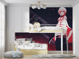One Piece wall design transforming a fan cave with dramatic lighting