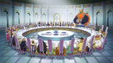 One Piece World Government design file showing intricate manga art details and gold accents