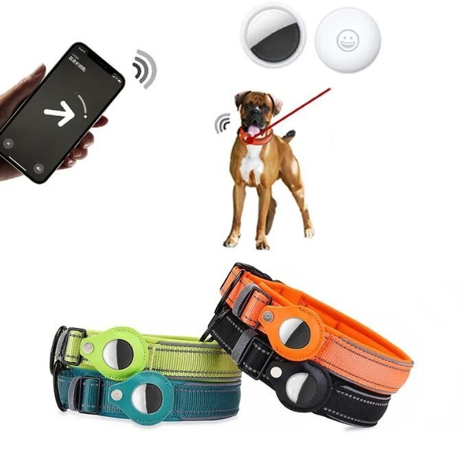 Smart Pet Tracking Collar  Adjustable AirTag Compatible Design - Product example