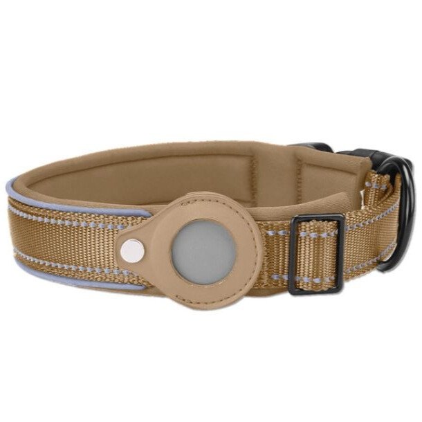 Smart Pet Tracking Collar  Adjustable AirTag Compatible Design - Detailed view