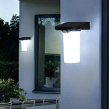 Motion Sensor Solar Wall Light  Modern LED Security Sconce - Detailed view