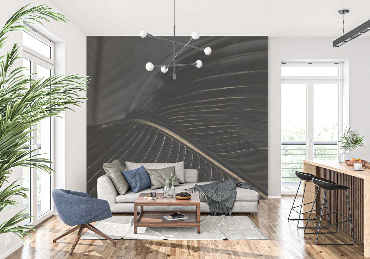 Elegant art deco mural adding sophistication to a boutique entrance