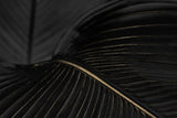 Art deco black and gold leaf pattern design file showing intricate details