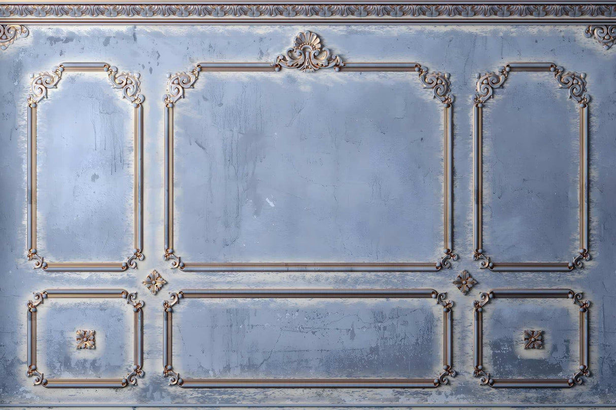 French molding design file showing intricate art deco pattern details and ornate scrollwork