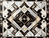 Art Deco geometric marble and gold pattern design file showing intricate details and textures