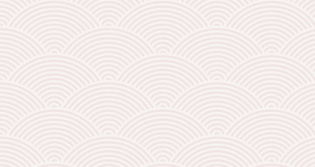 Art Deco geometric wave wallpaper in soft pastels creating a serene atmosphere in a modern living room setting