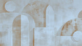 Art Deco geometric arches design file showing the complete pattern with soft gray-blue and beige tones