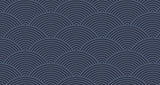 Art deco wave pattern design file showing detailed navy blue geometric shapes
