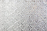 Art Deco Wallpaper design file showing detailed silver quatrefoil pattern