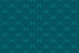 Art deco fan pattern wallpaper design file showing intricate teal geometric details