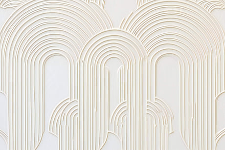 White curved arches design file showing the precise geometric pattern and clean lines