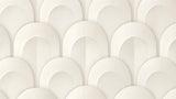 Art deco white geometric arch pattern design file showing intricate details and clean lines