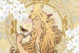 Art Nouveau golden butterfly design file showing intricate floral pattern and metallic details