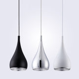 Modern Pendant Light  Teardrop Aluminum Design - Detailed view