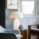 Modern Glass Table Lamp  Geometric Dome Design - Product detail 4