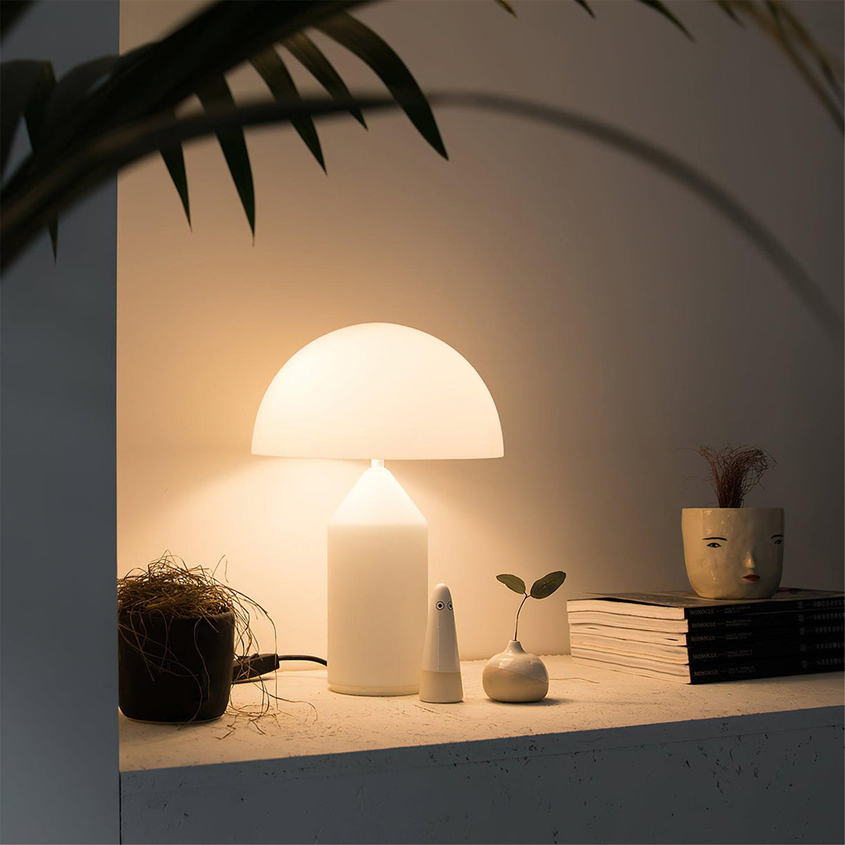 Modern Glass Table Lamp  Geometric Dome Design - Product detail 7