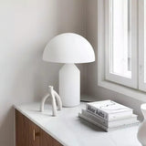 Modern Glass Table Lamp  Geometric Dome Design - Detailed view