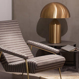 Modern Table Lamp  Brushed Gold Dome Design - Product detail 10