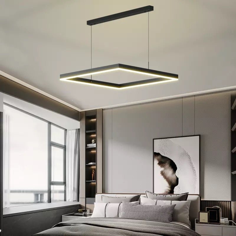 Modern LED Chandelier  Dual Square Frame Design - Product detail 6