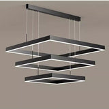 Modern LED Chandelier  Dual Square Frame Design - Product detail 14
