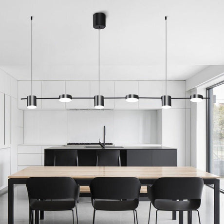 Modern LED Linear Pendant  Brass Finish Adjustable Lighting - Product detail 5