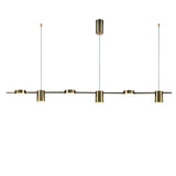Modern LED Linear Pendant  Brass Finish Adjustable Lighting - Product detail 12