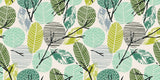Tropical Foliage Mural Wallpaper | Modern Geometric Leaf Pattern