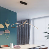 Modern LED Chandelier  Curved Aluminum Design - Product detail 4