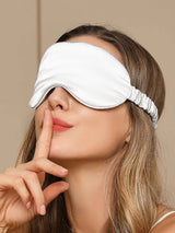 Luxury Sleep Eye Mask  Pure Mulberry Silk With Ruffle Trim - Product detail 14