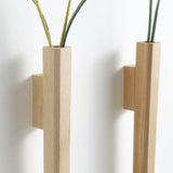 Modern Wall Vase  Solid Walnut Wood Design - Product example