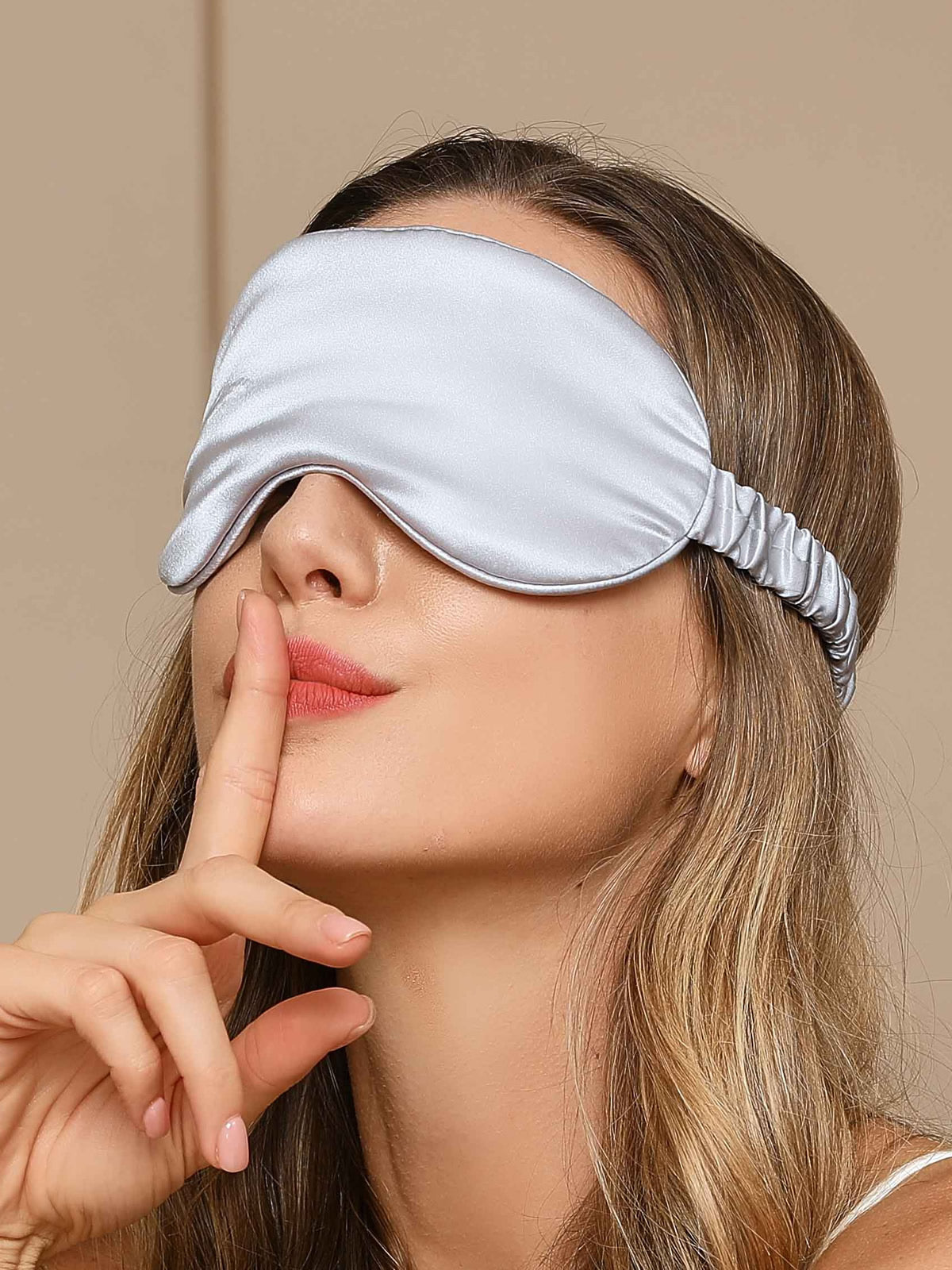 Luxury Sleep Eye Mask  Pure Mulberry Silk With Ruffle Trim - Product detail 10