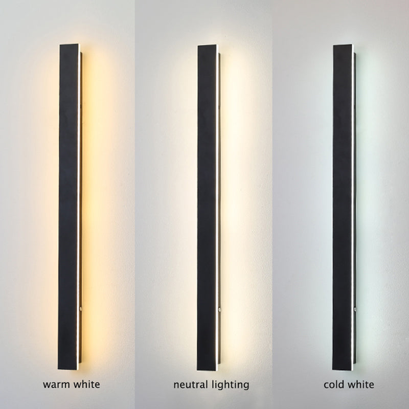 Modern LED Wall Light  Black Metal 80cm Linear Design - Product detail 6