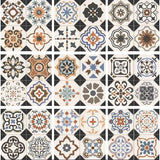 Geometric Mural Wallpaper | Vintage Mediterranean Tiles Pattern