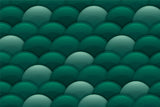 Geometric Mural Wallpaper | Green Art Deco Scales Pattern