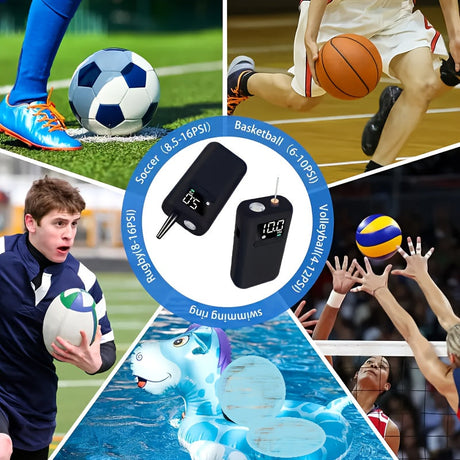 Digital Sports Ball Pump  Portable 20 PSI Auto Inflator With LED - Product detail 5