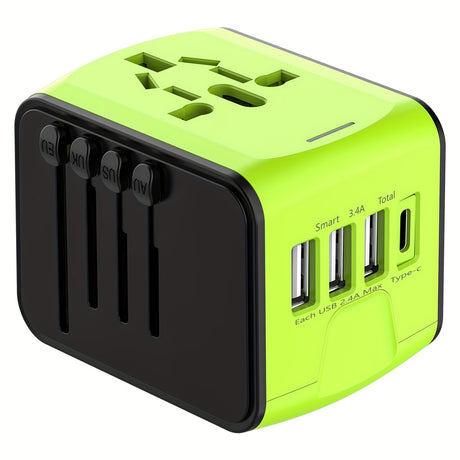 Universal Travel Adapter  4 USB Ports With Type-C Global Charging - Product detail 8