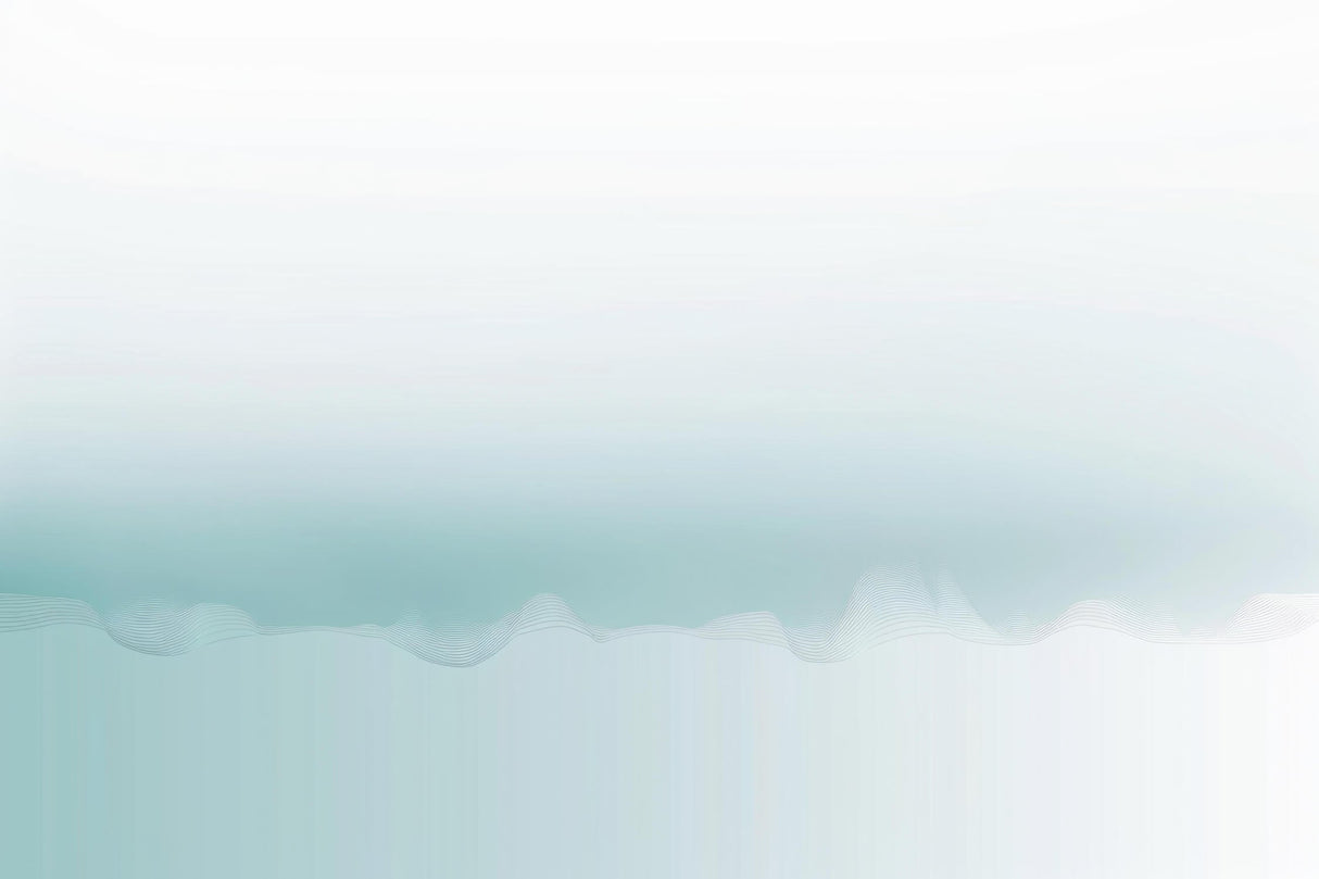 Abstract Mural Wallpaper | Soothing Aqua Gradient Wave