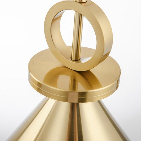 Modern Pendant Light  Copper Cone with Pulley System - Product detail 6